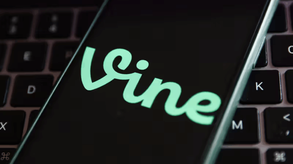 Vu zoomer de l'application VINE sur un téléphone portable