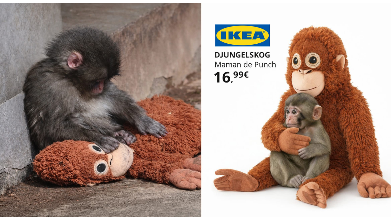 IKEA saisit un moment viral autour d’un singe et transforme une peluche en icône marketing