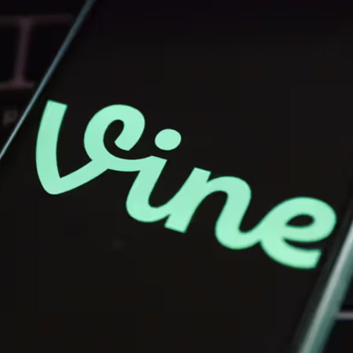 Vu zoomer de l'application VINE sur un téléphone portable